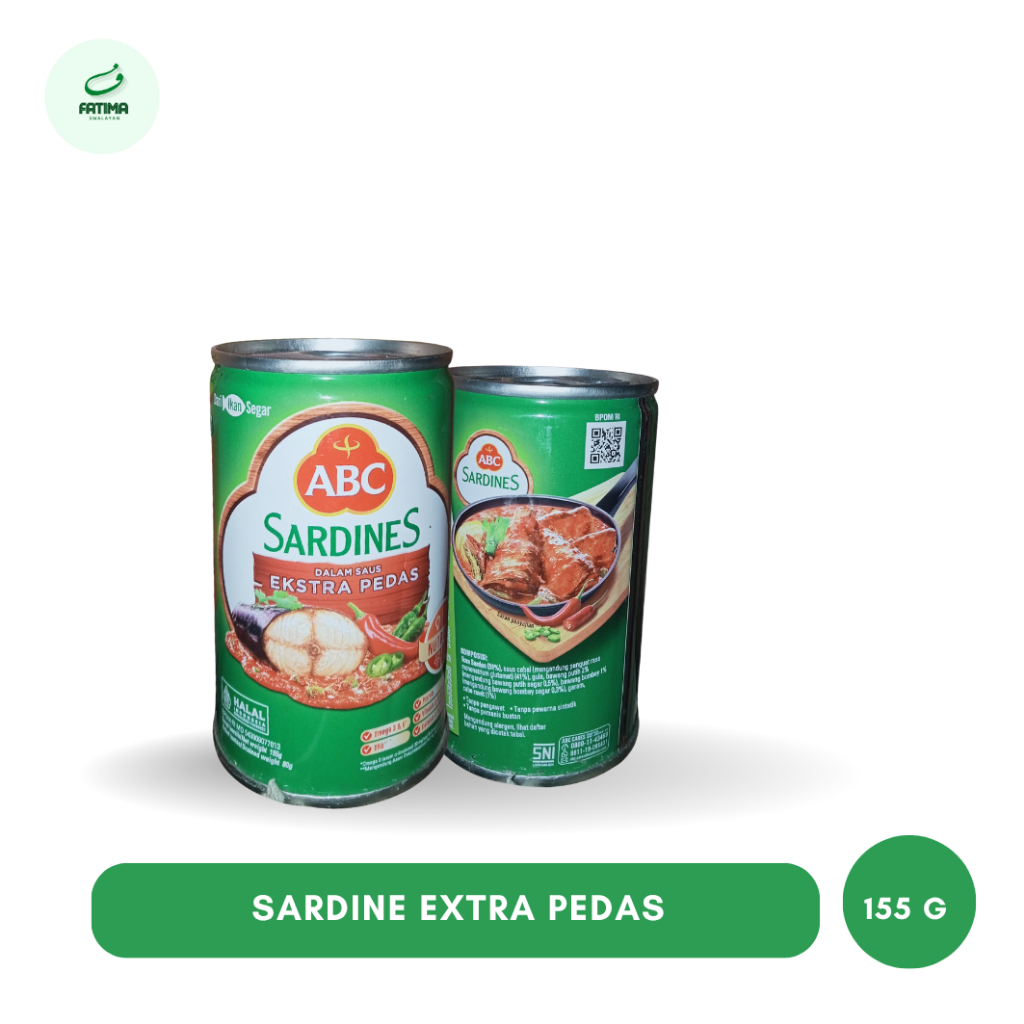 

sardine abc extra pedas kemasan kaleng 155g