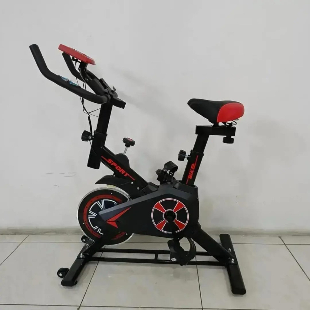 Sepeda Statis Spin Bike Magnetic - Fitness Gym di Rumah | Adjustable Resistance & Sadel Nyaman