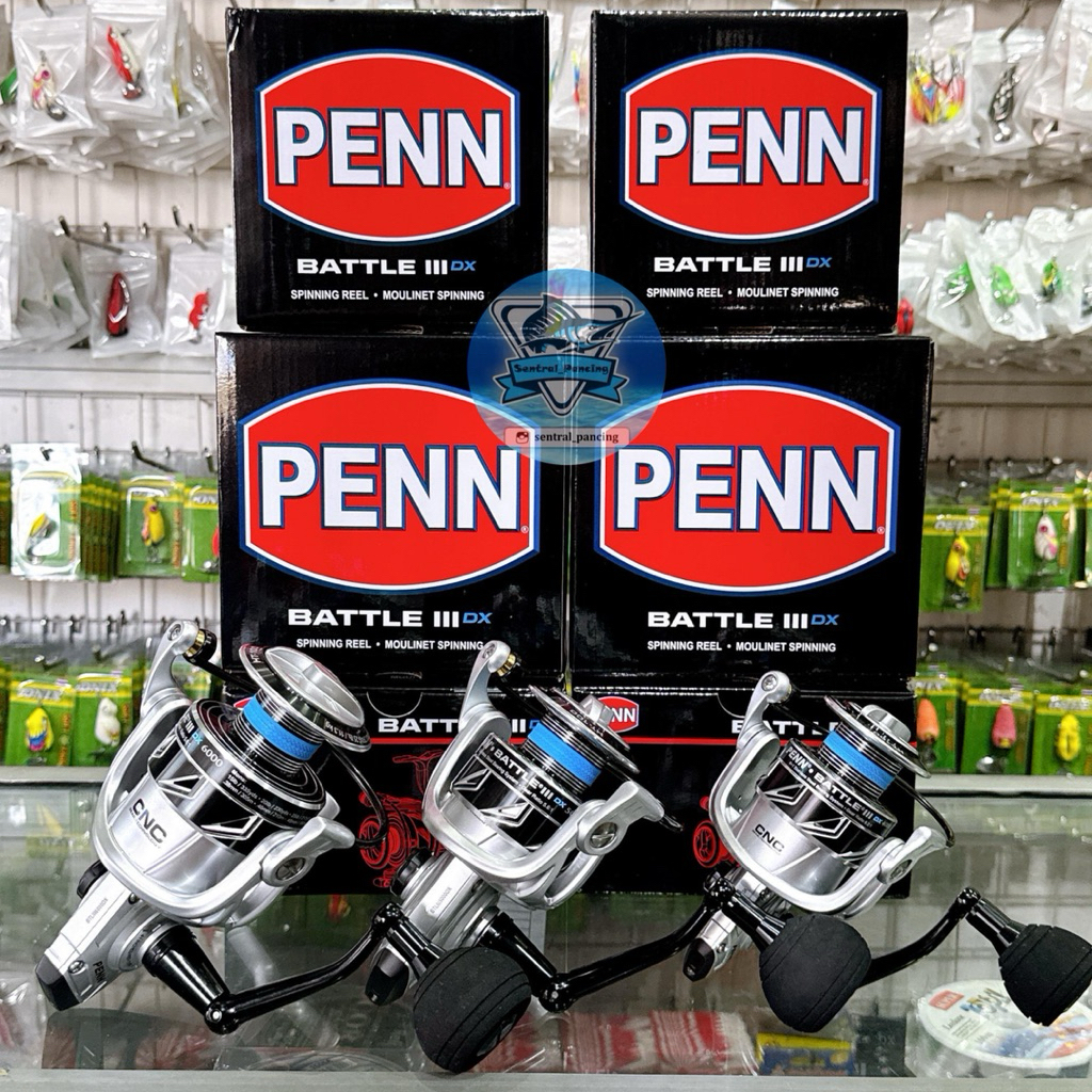 REEL PANCING SPINNING PENN BATTLE III DX 4000 5000 6000 SALTWATER
