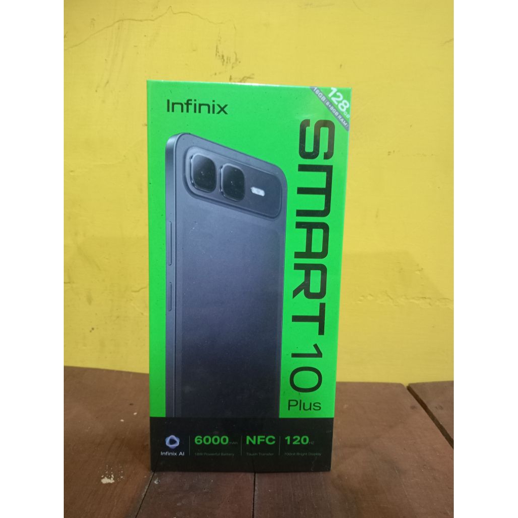 infinix smart 10 plus 8/128 garansi resmi bnib norepack