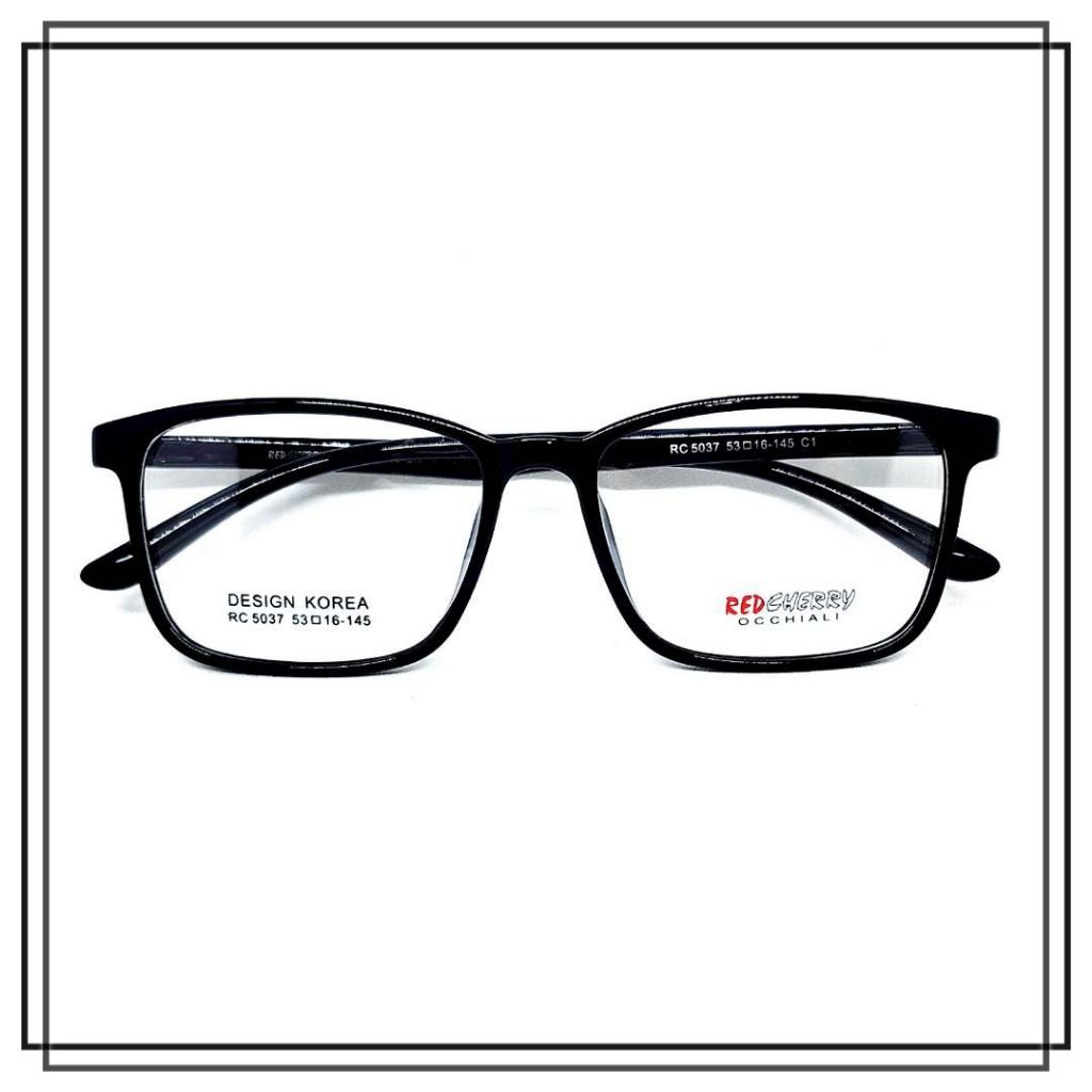 FRAME KACAMATA PLASTIK RED CHERRY 5037 Model Keren Elegan Gagang LENTUR Kualitas Bagus Harga MURAH