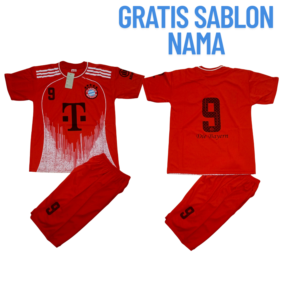 jersey bayern munchen/setelan baju bola anak bayern munchen/baju bola munchen usia 1-12 thn