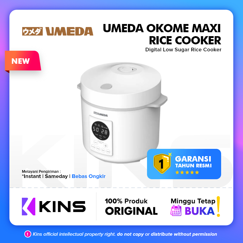 Umeda OKOME MAXI Low Sugar Smart Rice Cooker 2 Liter