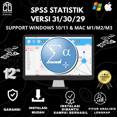 License Software SPSS Statistik Terbaru 31/30/29 Premium Software Resmi  12 Tahun