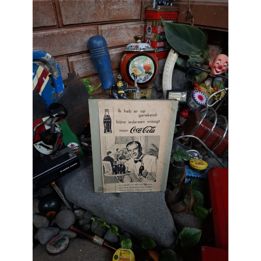 Iklan coca cola jadul lawas antik kuno display vintage 60rb