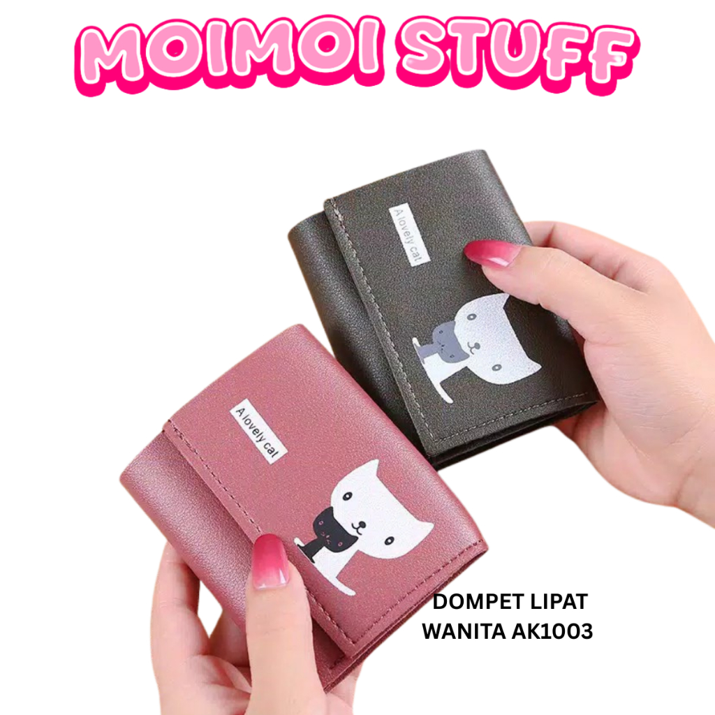 MM - DOMPET LIPAT WANITA AK1003 DOMPET WANITA MINI/PENDEK IMPORT