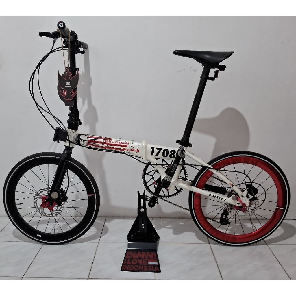 Element Sepeda Lipat Folding Bike Fold X-Lite Damn I Love Indonesia