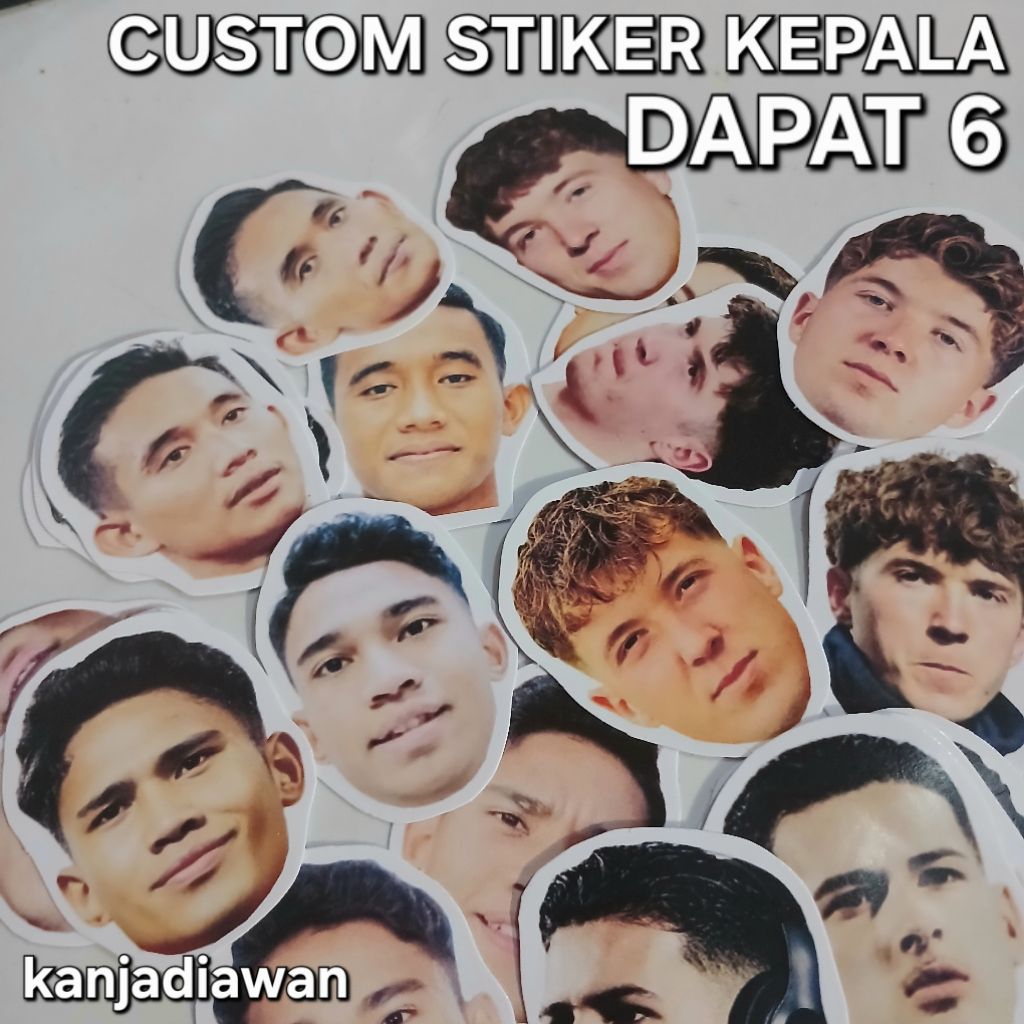 

Custom Stiker Kepala 6 pc Head Sticker Nathan Tjoe A On Stiker Kepala Timnas Indonesia Nathan Tjoe A On Rafael Struick Ivar Jenner Sandy Walsh