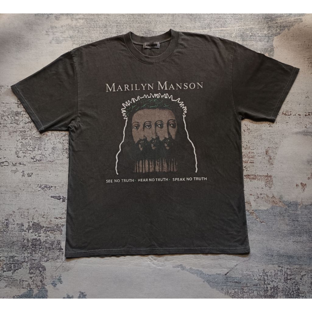 t-shirt Vintage MARILYN MANSON see no truth