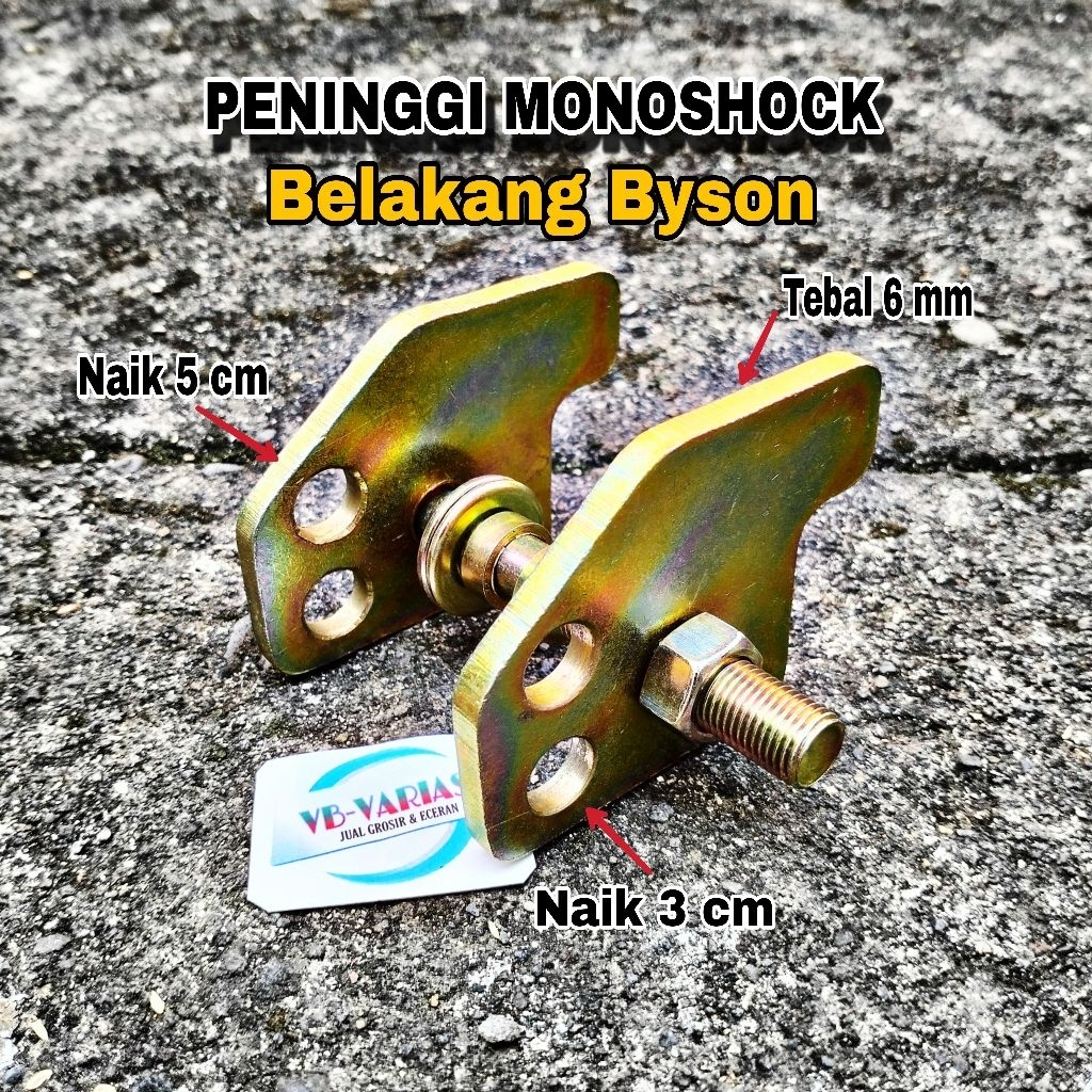Peninggi Shock Belakang Monoshock Yamaha Byson Karbu dan Byson Fi
