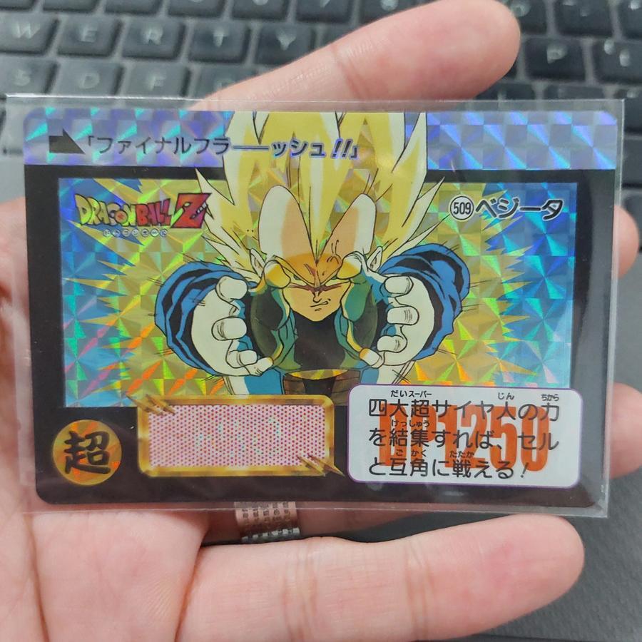 Kartu Dragon Ball Carddass Premium Reprint 509 Vegeta Final Flash