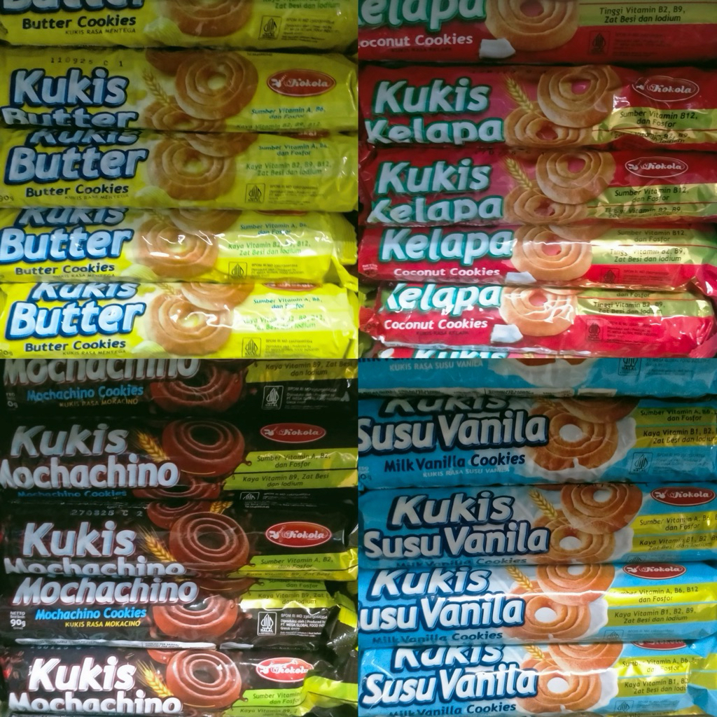 

Biskuit Kokola Kukis Butter Mochachino Vanila Kelapa Kemasan 215 gr