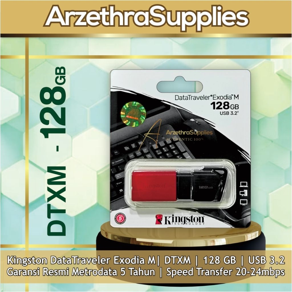 Flashdisk Kingston EXODIA M USB 3.2 128GB (Metrodata)