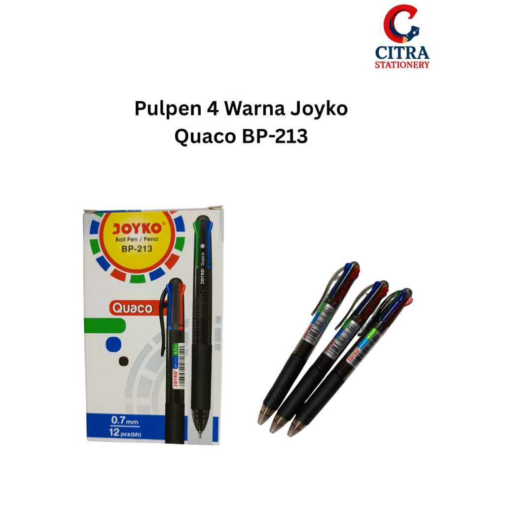 

Pulpen 4 Warna Cetek Joyko "Quaco" BP-213 - Per Pcs