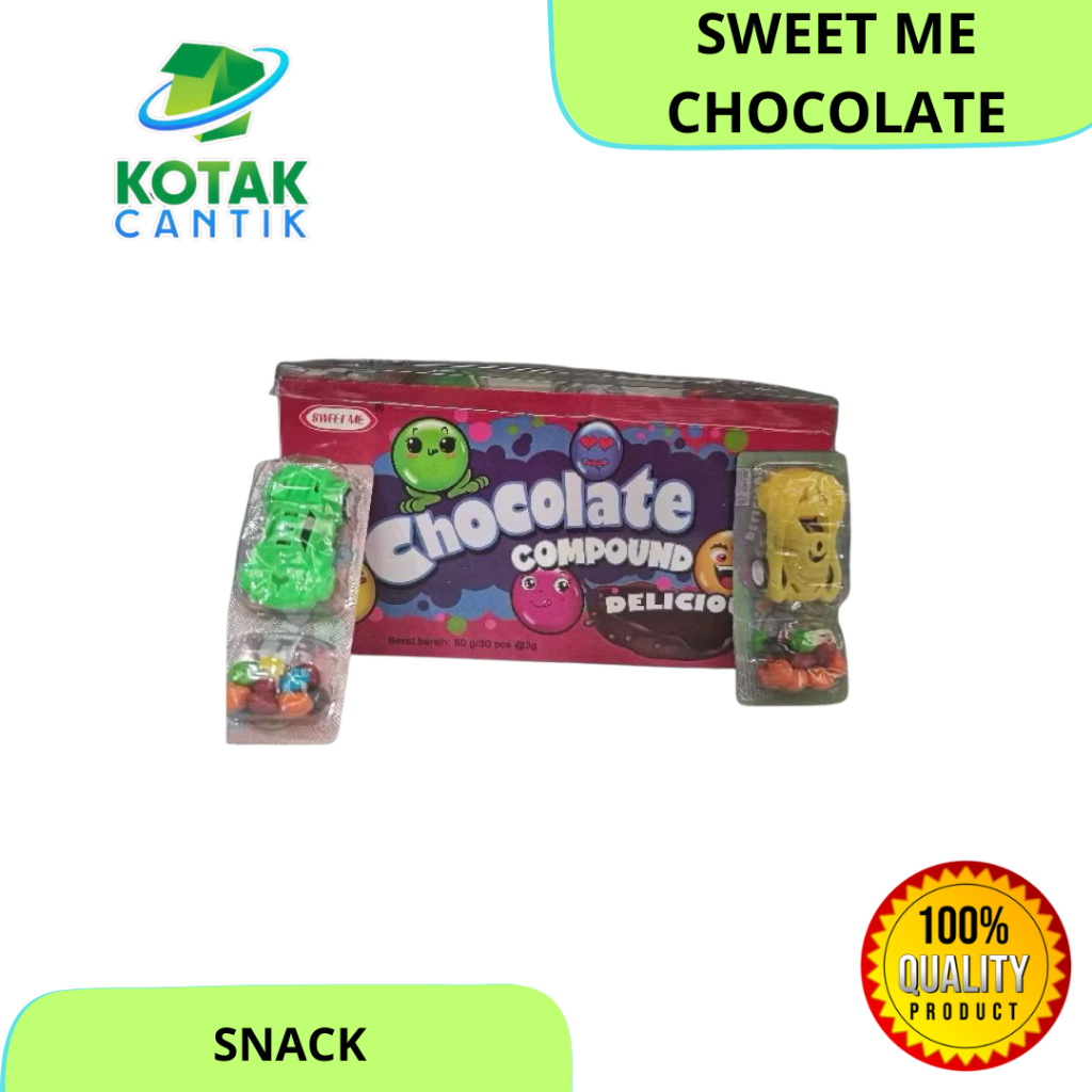 

SWEET ME CHOCOLATE COMPOUND PERMEN COKLAT MOBIL ISI 30pc