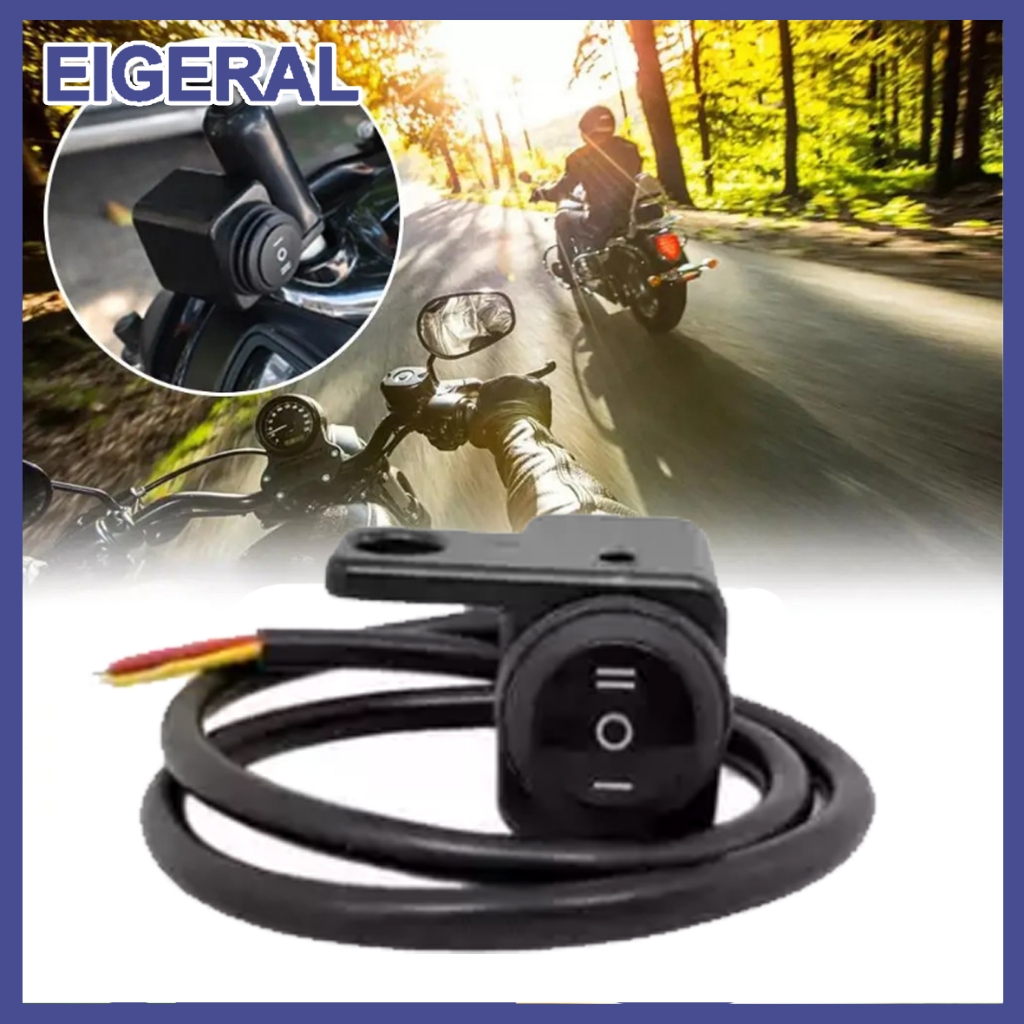 SAKLAR KIRI MOTOR ON OFF UNIVERSAL / Saklar Spion Kiri - Kanan 3 Mode On On Off Full Besi Waterproof