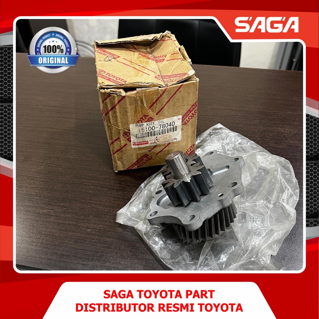 SAGA | Pompa Oli Dyna 125HT HT125 Original Toyota 15100-78040