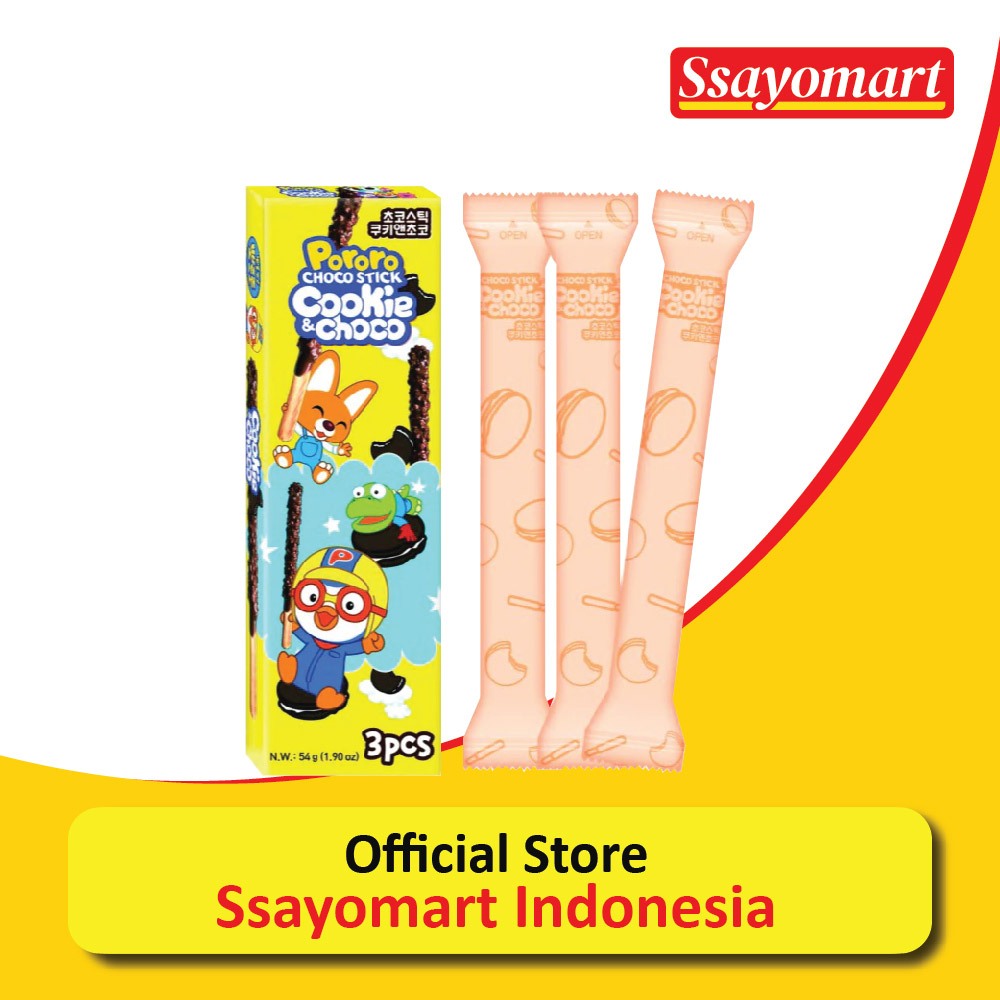 

[BASRAQ] PORORO CHOCO STICK COOKIE & CHOCO 54G