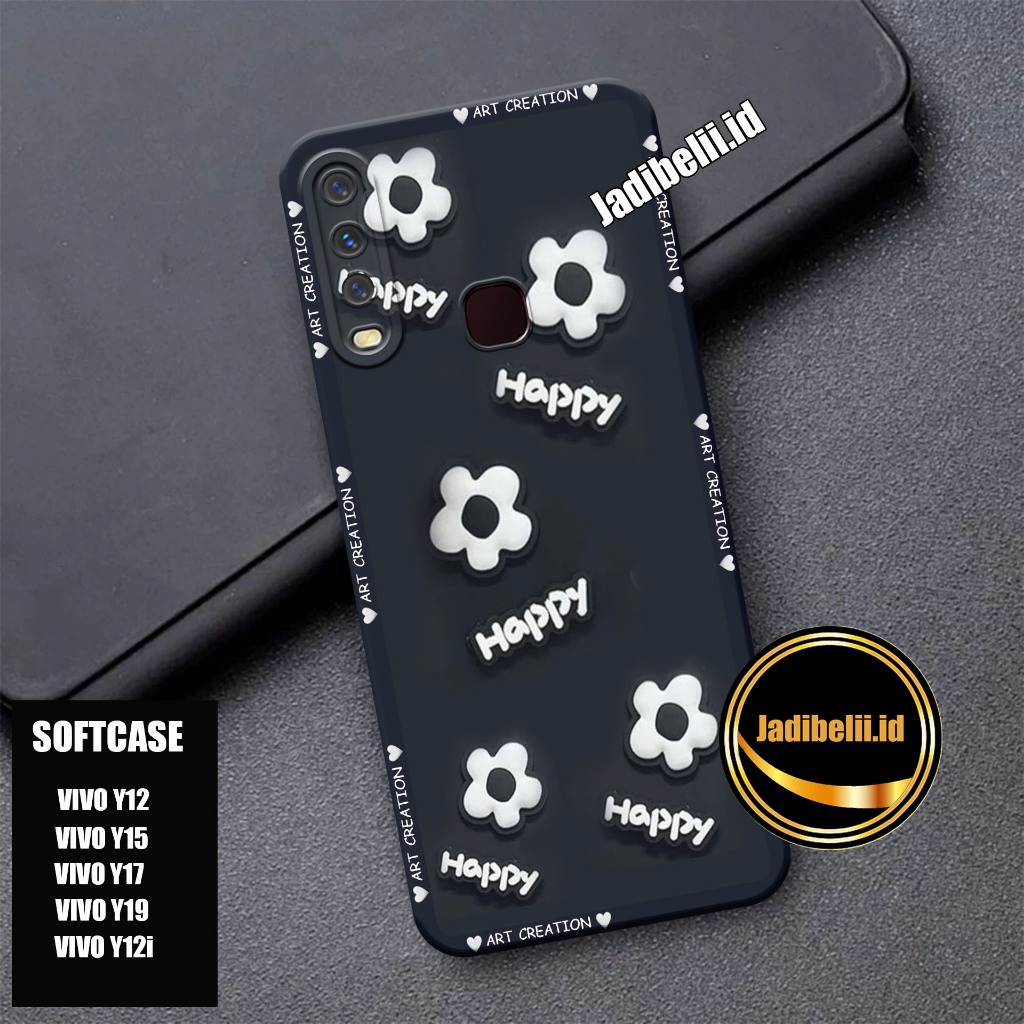 Case Vivo y12-Vivo y15-Vivo y17-Vivo y19 - Vivo y12i  Karakter - case handphone- fashion case - soft