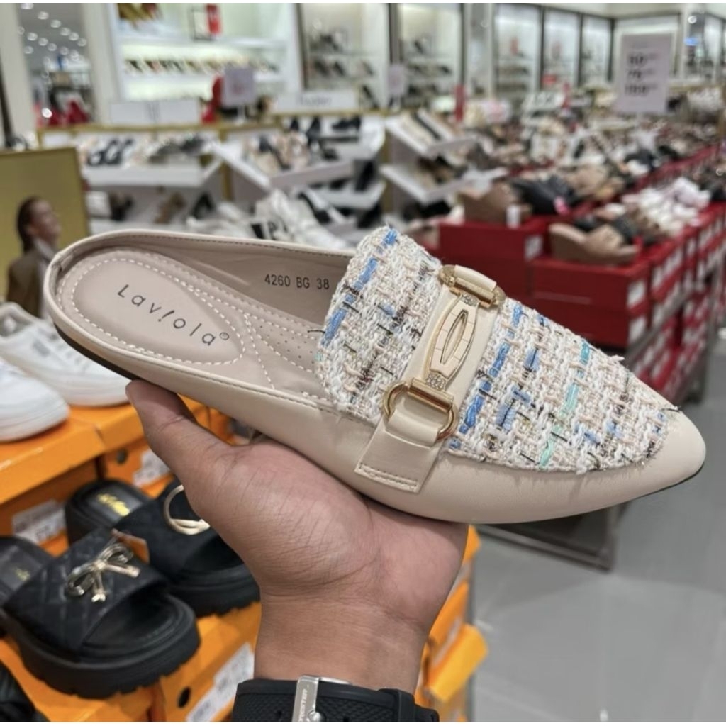 Laviola sepatu atau sandal bustong | sandal flat Laviola bustong wanita | sepatu Laviola bustong