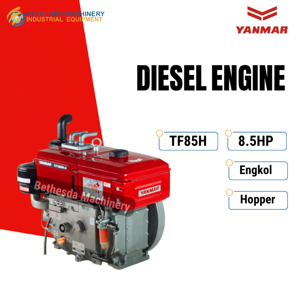 Mesin Yanmar 8.5 HP Diesel 8.5 PK Tipe TF85H Mesin Penggerak Solar Yanmar