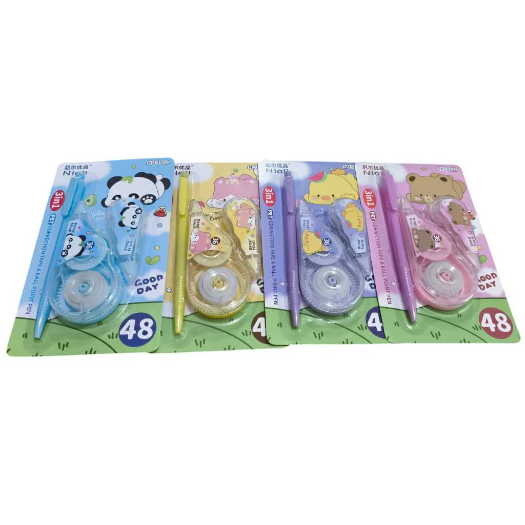 

(COD BISA) SET PENGHAPUS PULPEN CORRECTION TAPE 3 IN 1 TIPE X KERTAS 3 IN 1 PERLENGKAPAN SEKOLAH ANAK-ANAK
