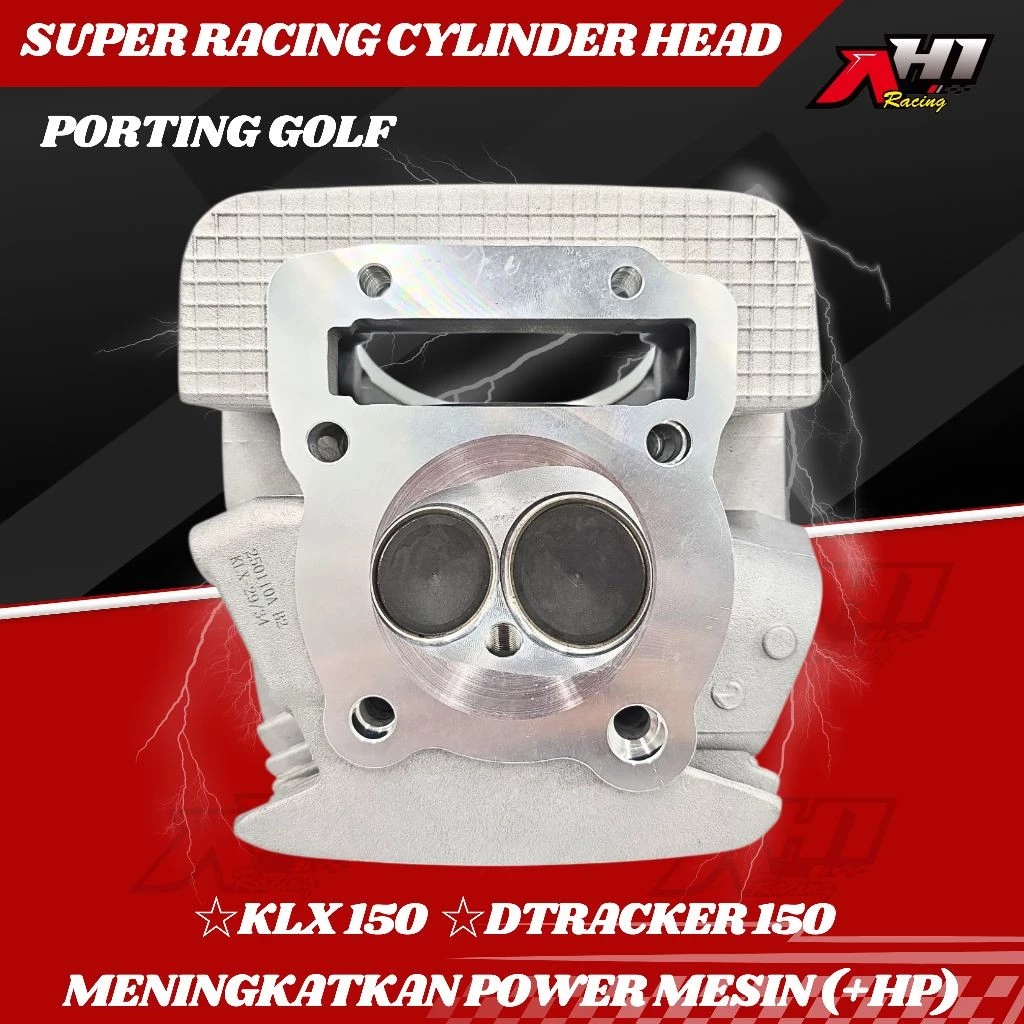 CYLINDER HEAD KOP 34/29 KLX 150 DTRACKER 150 KLX150 PORTING CNC GOLF