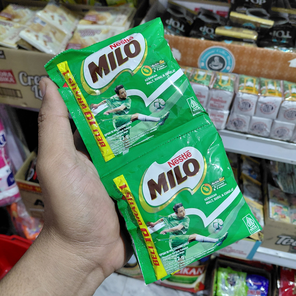 

Milo Activ GO Nestle Milo Sachet 22gr 1 Renceng Isi 10 Sachet