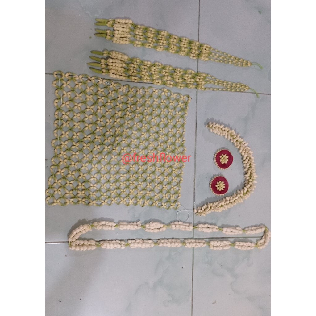 Ronce Melati Asli Segar Adat Betawi Untuk Pengantin dan Dekorasi Tradisional