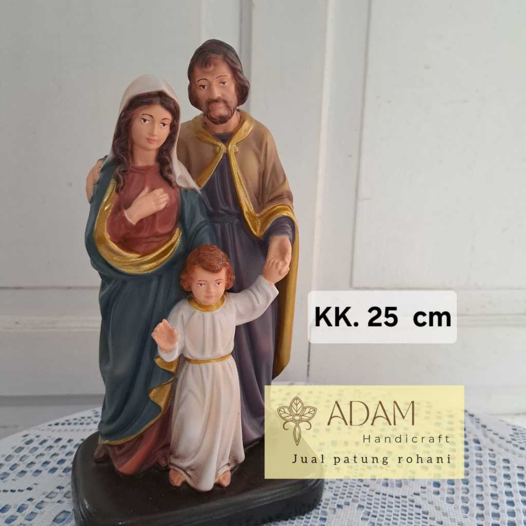 Patung keluarga nazareth 25 cm - patung keluarga kudus - kado pernikahan