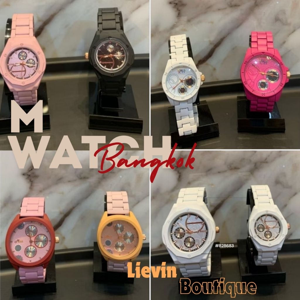 (100% ORIGINAL) JAM TANGAN MWATCH - BESI WARNA // JAM TANGAN BANGKOK // JAM TANGAN WANITA