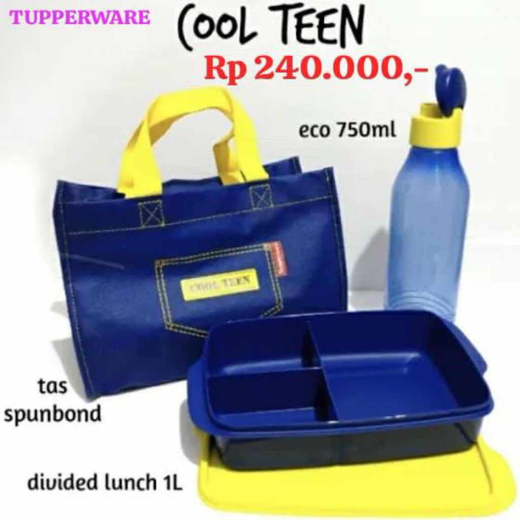 Tempat Makan Coolteen Set Tupperware Original