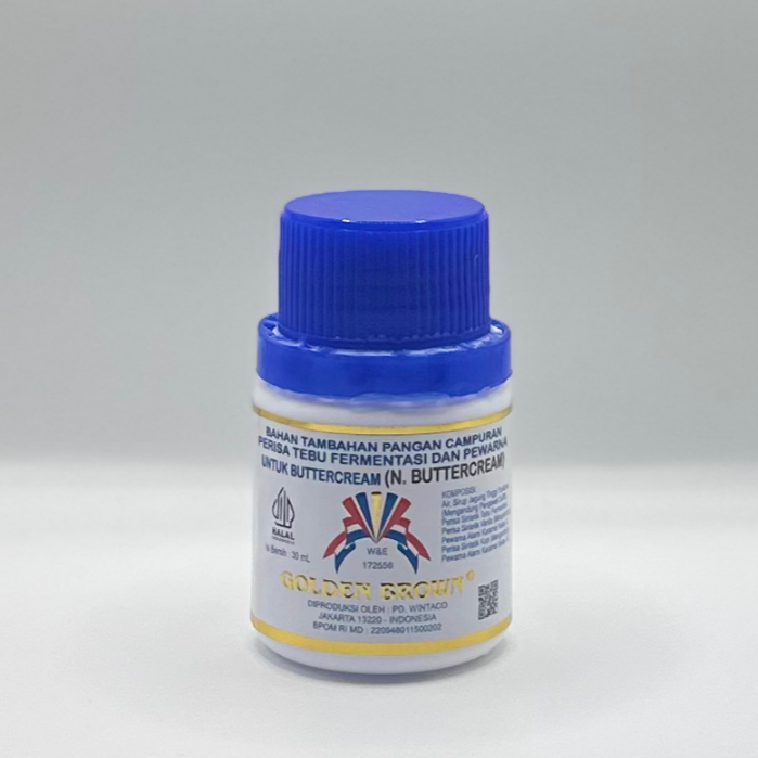 

N-Buttercream Sintetik Tebu Fermentasi Golden Brown 30 gr