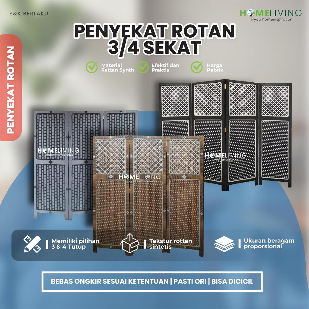 HOMELIVING-PENYEKAT DINDING - PENYEKAT ROTAN - PENYEKAT RUANGAN - PEMISAH RUANGAN