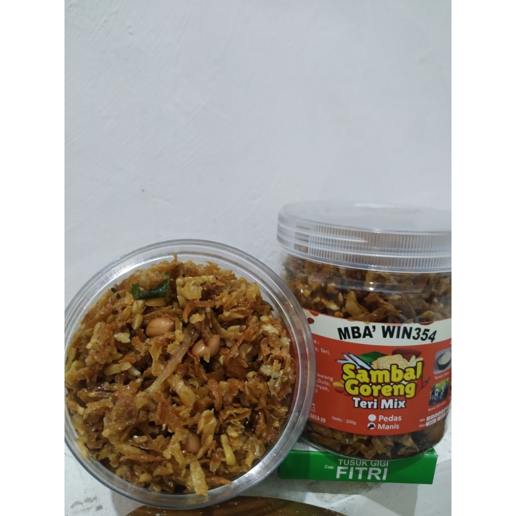 

sambal goreng teri mix pedas 200 gr