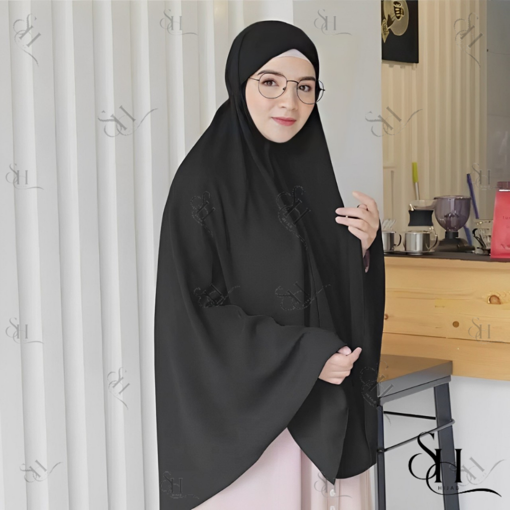JILBAB INSTAN BERGO CRINKLE JUMBO XXL