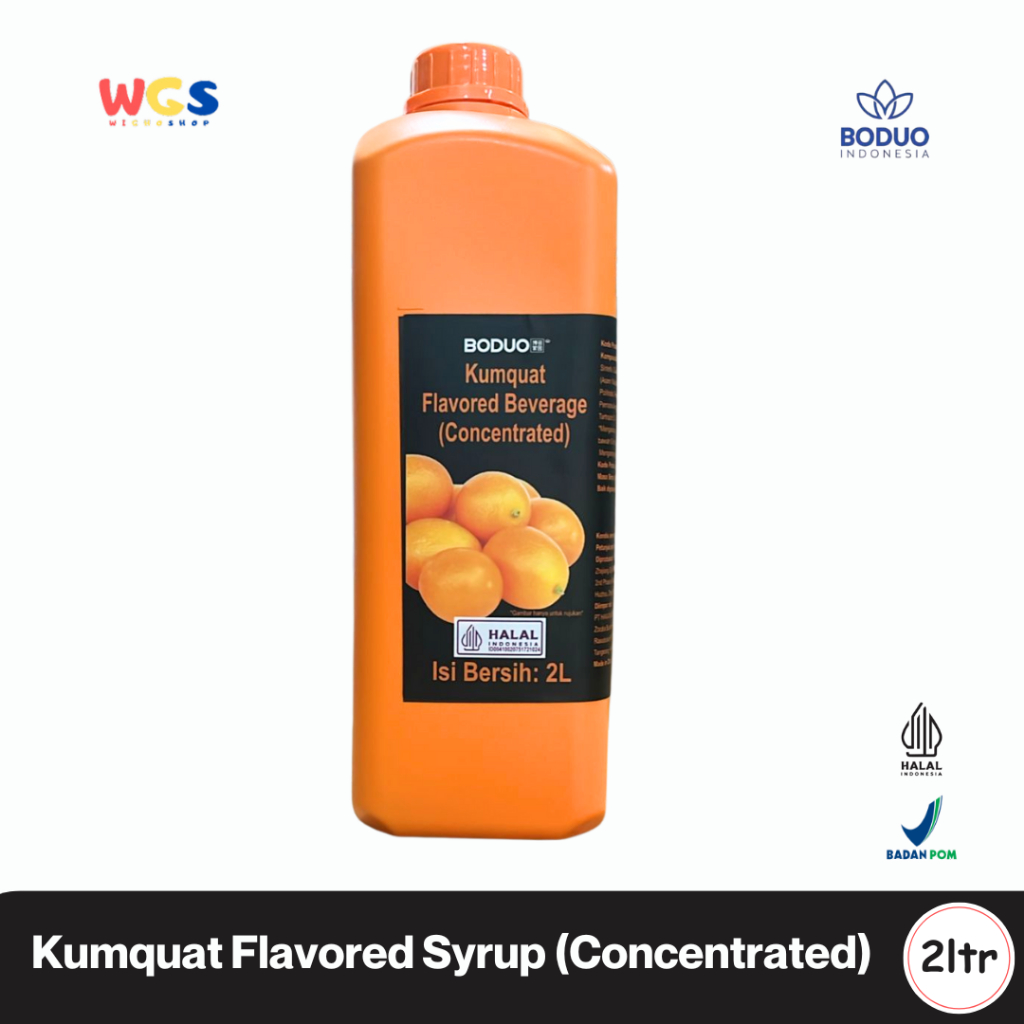 

BODUO Kumquat Syrup Concentrated 2L – Sirup Rasa Jeruk Imlek Segar untuk Minuman & Dessert