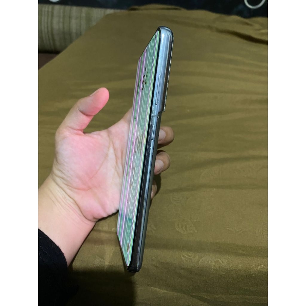 LCD Samsung S21 Ultra Minus Garis Lengkap dengan Frame Mulus