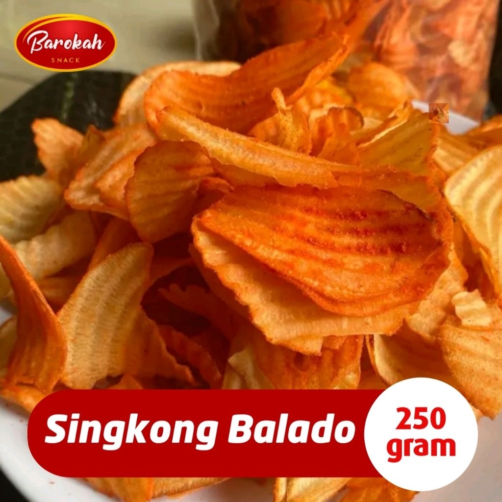 

Keripik Singkong Balado Kiloan 250gr Aneka Camilan Snack Chiki Kiloan
