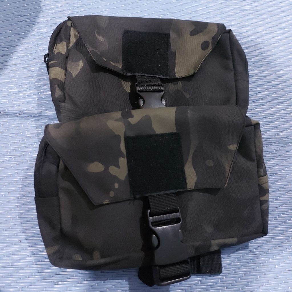 pouch kantong multifungsi brimob tni polri multicam mcblack multicam black