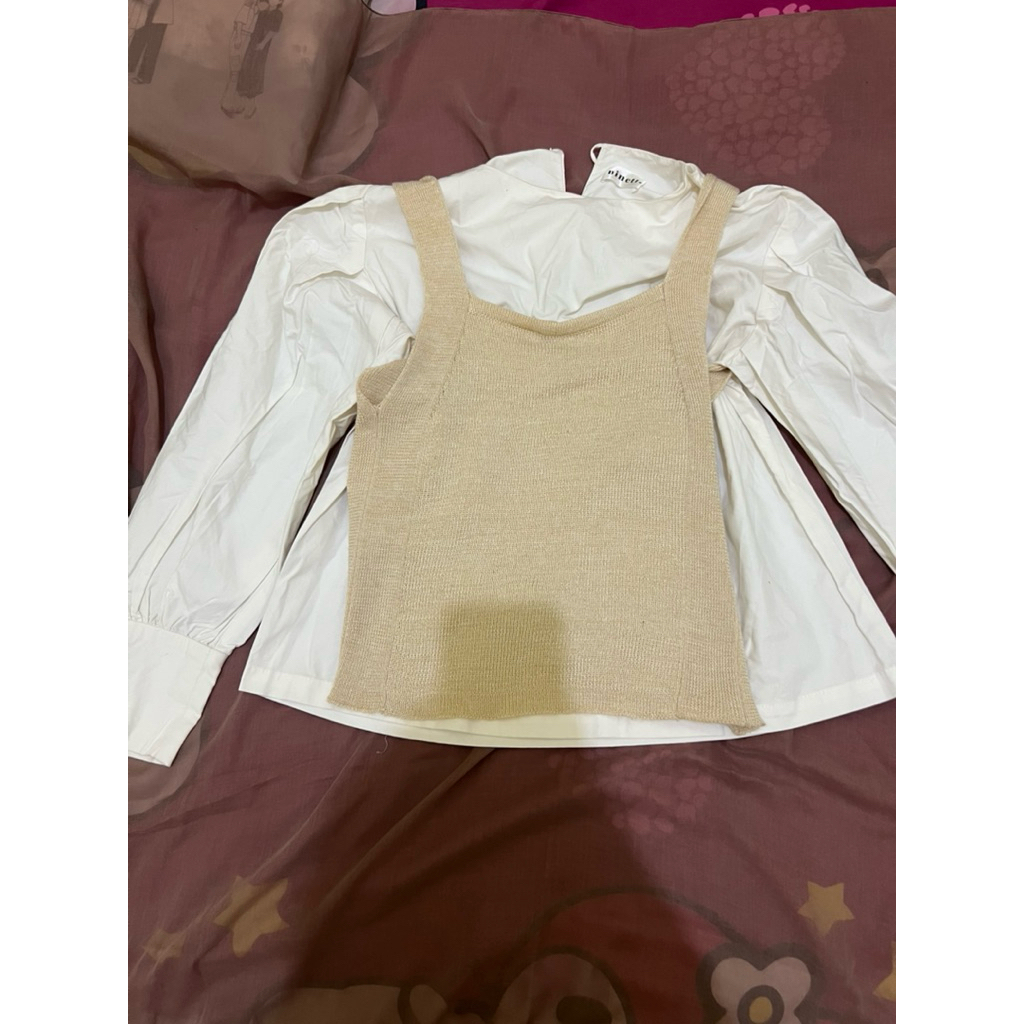 Blouse Ninette with tanktop