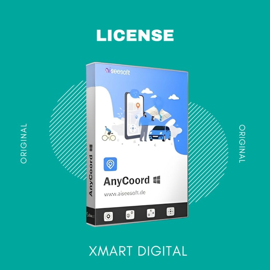 Aiseesoft AnyCoord 1Tahun Android/iPhone-GPS Location Changer-Spoofer