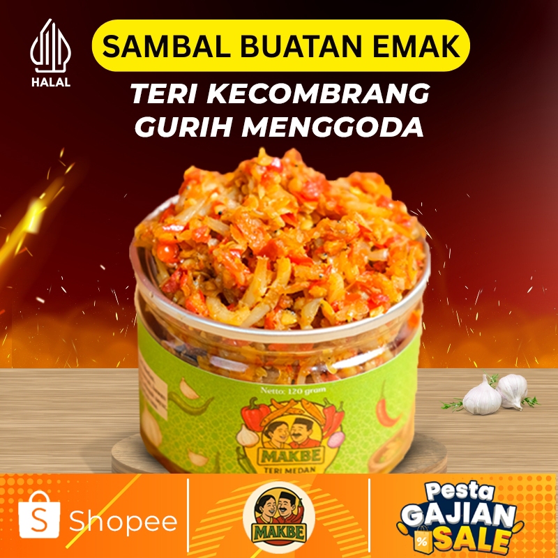 

Sambal Ikan Teri - Sambel Kecombrang Rumah Emak & Babeh 120 gram - teri medan pedas kemasan kaleng siap makan untuk lauk asli enak - Viral Murah Bikin nagih - Rumah Emak & Babeh Juara