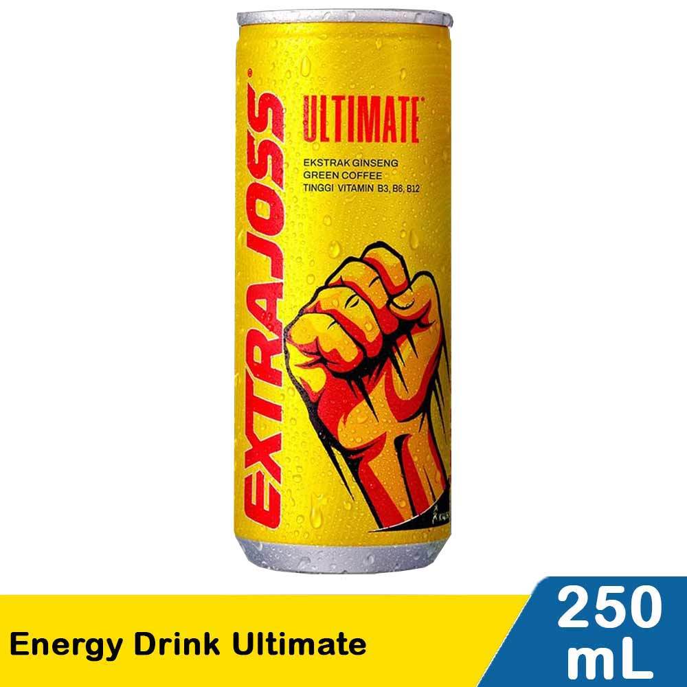 

Extra Joss Ultimate Kaleng 250ml | Minuman Energi Stamina Tenaga Segar Bugar Praktis Mendukung Aktivitas Harian & Aksi Maksimal Cocok Untuk Olahraga Kerja & Gaya Hidup Aktif