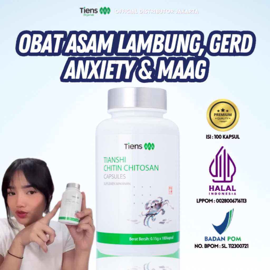 Chitin Chitosan Tiens Obat Asam Lambung dan Maag