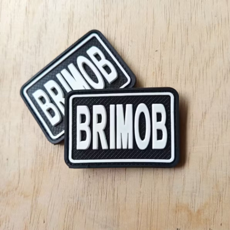 BDU TACTICAL PATCH RUBBER TULISAN BRIMOB UNTUK TEMPELAN