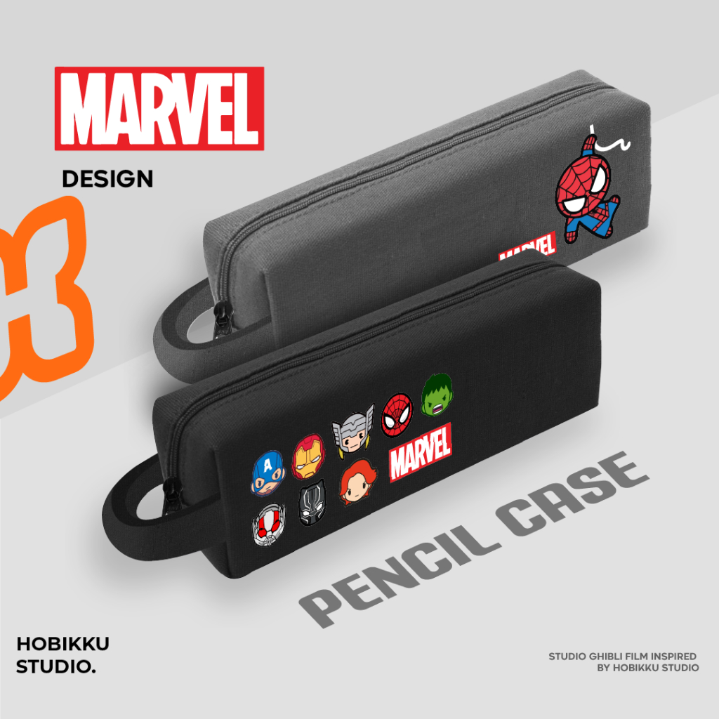 

TEMPAT PENSIL MURAH DOMPET MURAH PENCIL CASE MARVEL SPIDERMAN AVENGERS IRON MAN Pencil case Brainrot