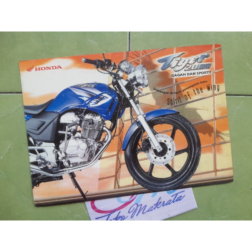 brosur iklan motor Honda TIGER 2000 jadulu