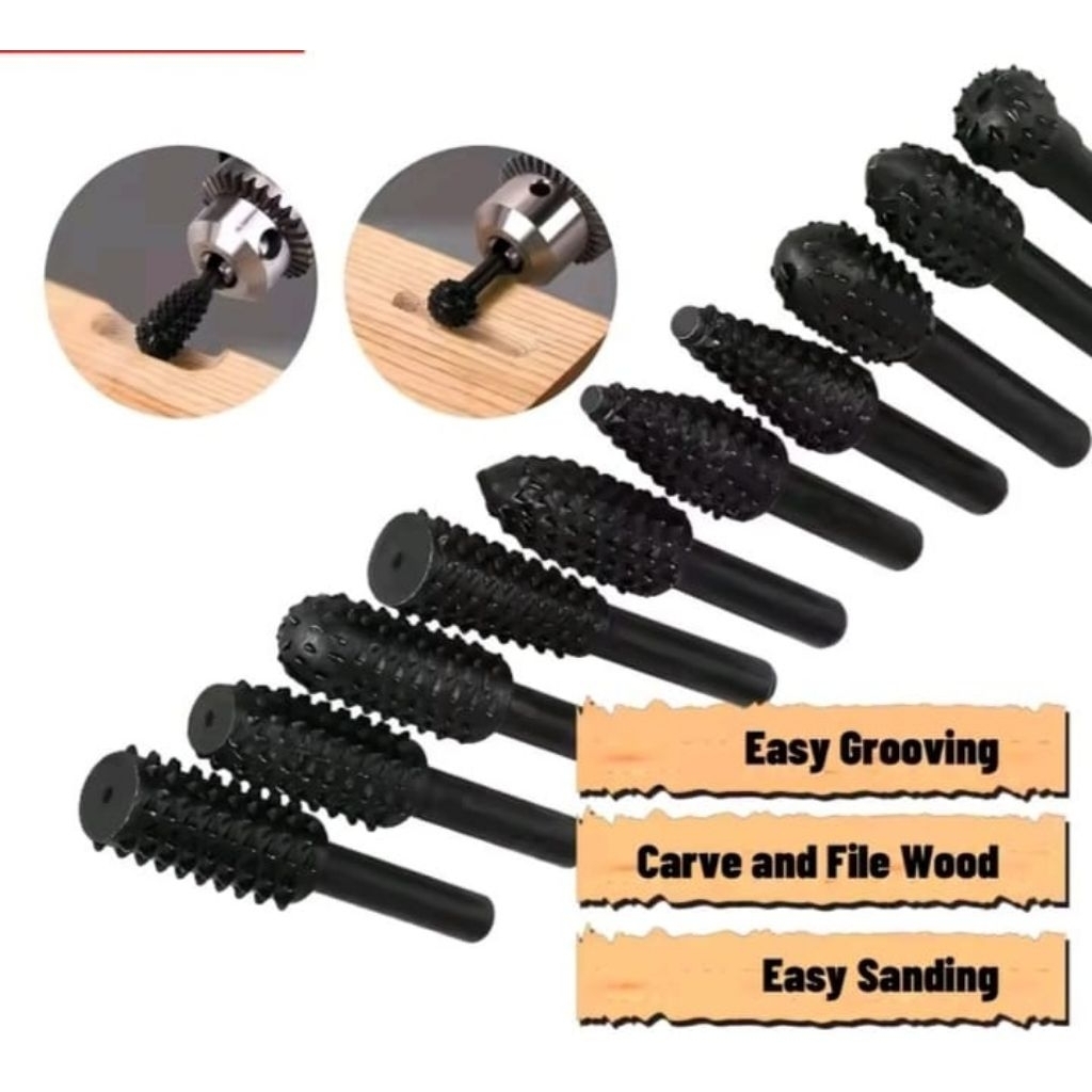 10pcs Mata BorCun mata bor cuner Tuner Kayu  as6mm Bukan mata bor besi