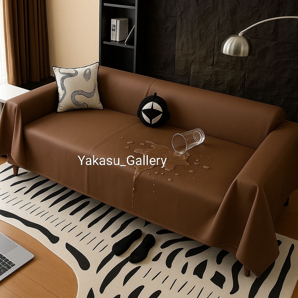 COVER SOFA PU LEATHER WATERPROOF/COVER JOK SOFA OSCAR ANTI AIR/SARUNG SOFA/PELINDUNG SOFA ANTI AIR